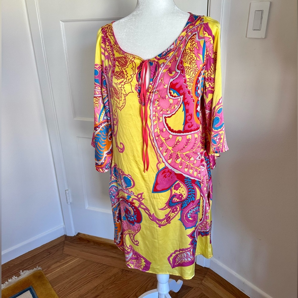 NWOT Hale Bop 100%silk dress Sz M